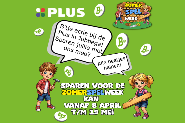 Lees meer over het artikel B’tje actie bij de Plus Simonides in Jubbega!